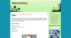 Desktop Screenshot of imenazadjecu.com