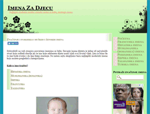 Tablet Screenshot of imenazadjecu.com